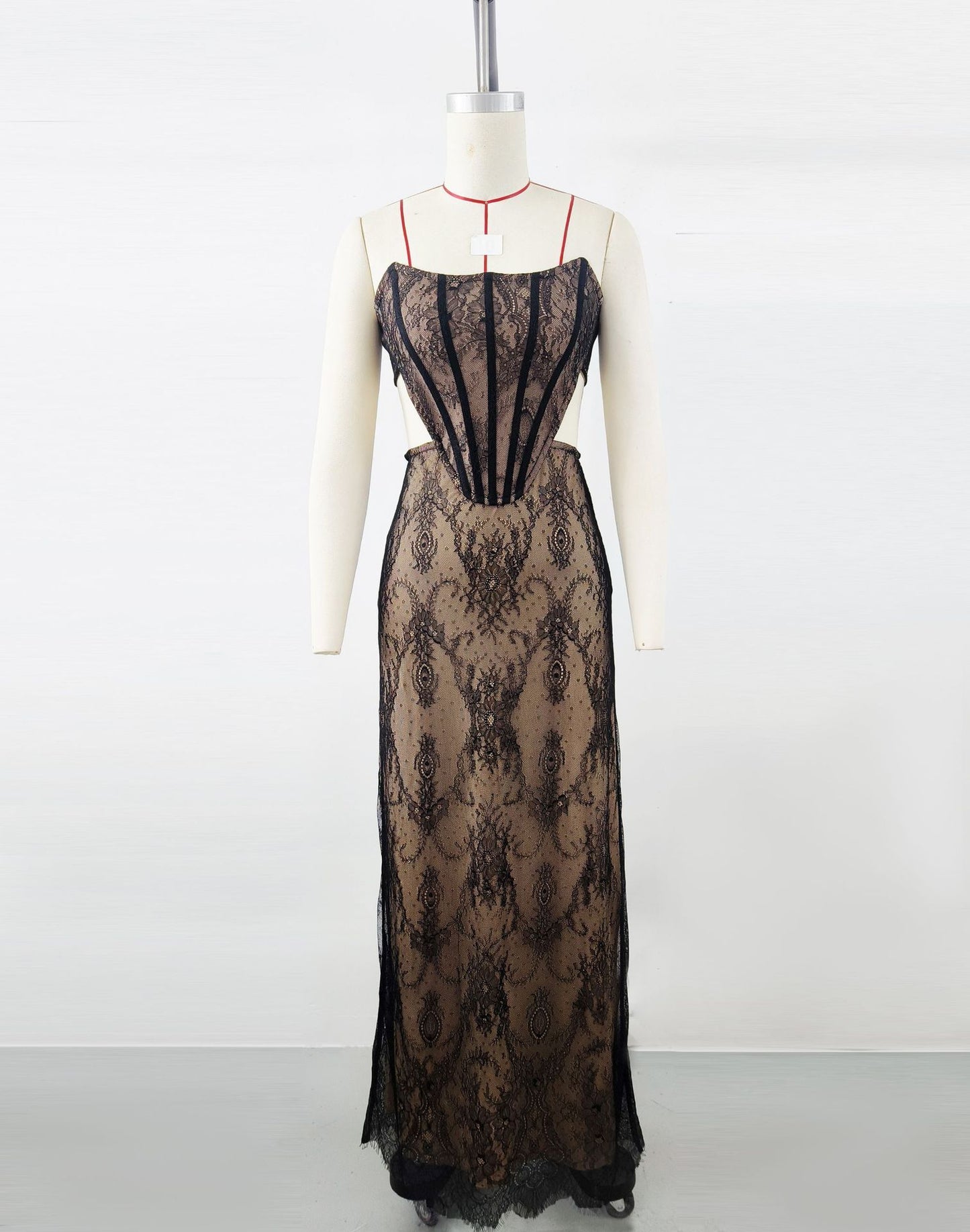 Bandage Dress Women's French Lace Dress