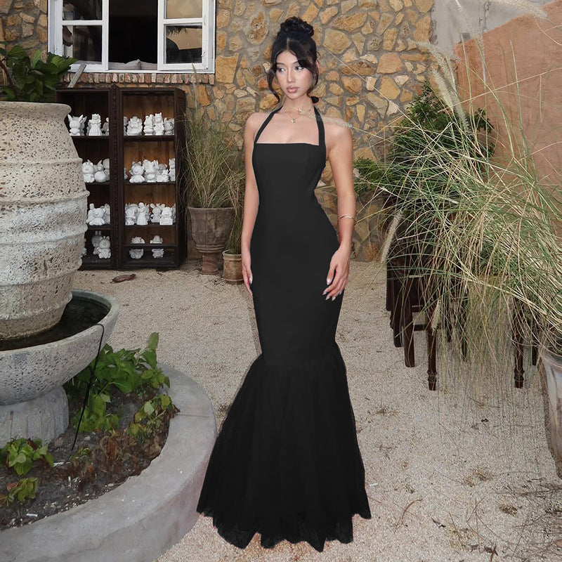 Halter Fishtail Halter Dress