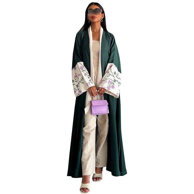 MQ136 Dubai Middle East Cardigan Robe Embroidery Embroidery