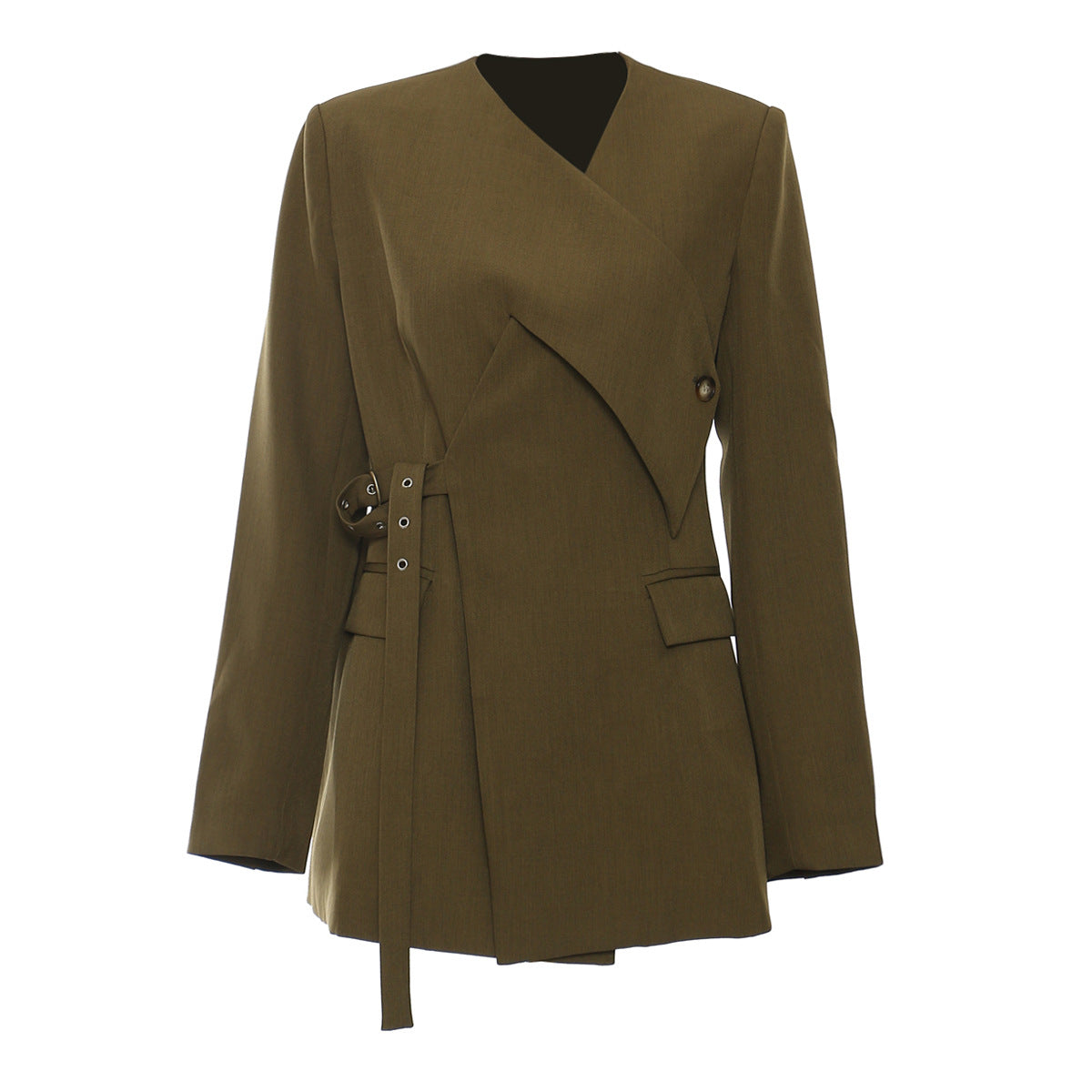 Irregular Cutting Heavy Industry Corns Waist-tight Suit Jacket