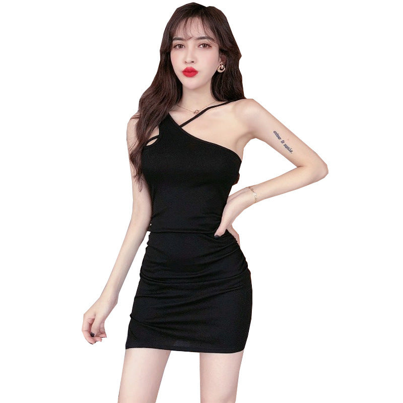 Sexy Night Show Elegant Bodycon Black Sheath Dress