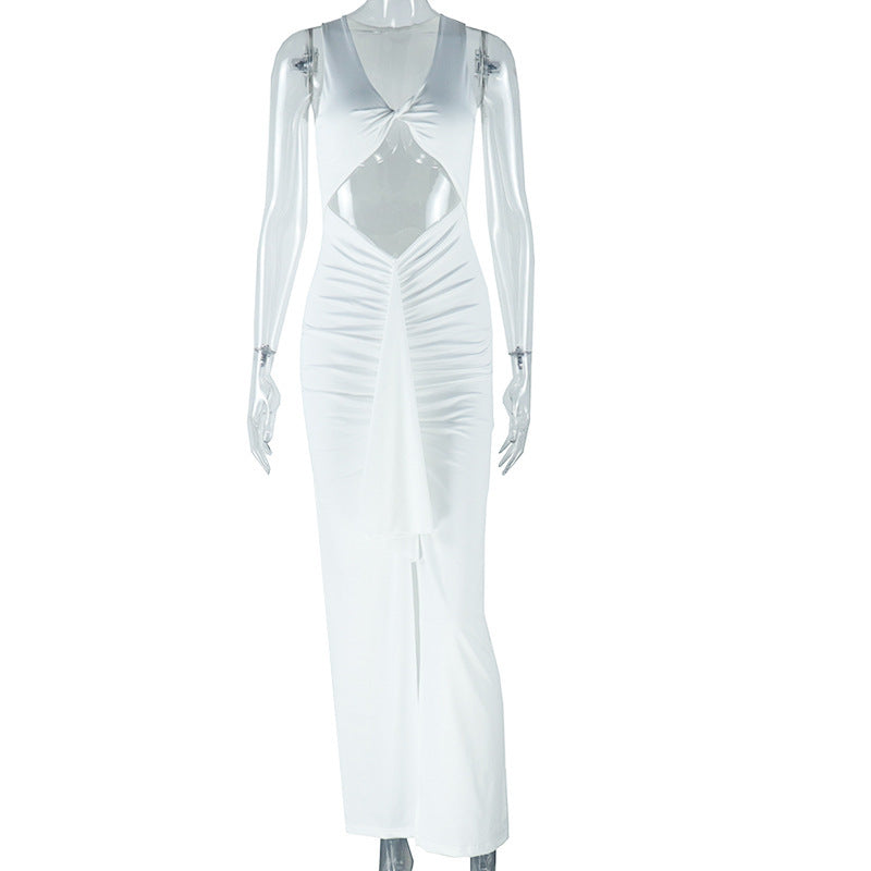 Sexy Hollow-out Camisole Ribbon Dress