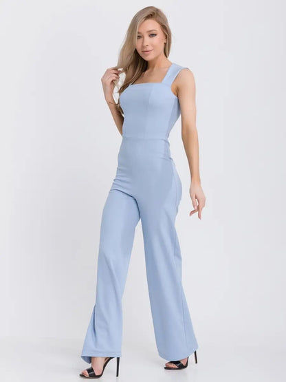High Waist Wide Leg One-piece Trousers
