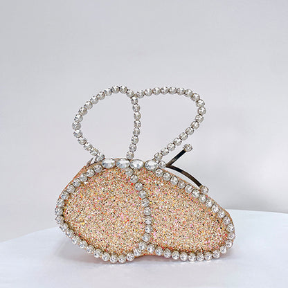 Butterfly Handbag Rhinestone Lady