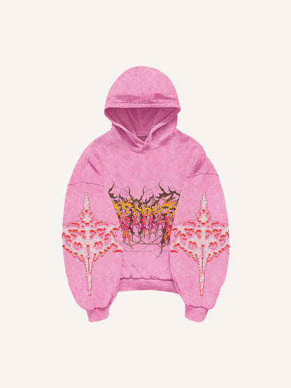 Fashion Casual Printed Polyester Sweater