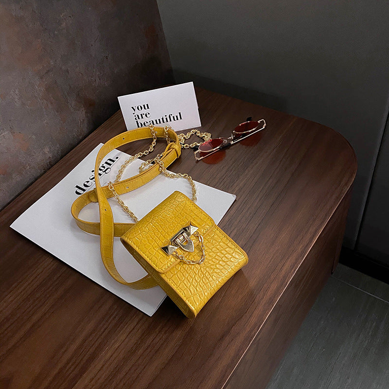 New Korean Style Stone Pattern Niche Design Messenger Bag