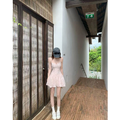 Women's Design Sense V-neck Waist-tight Slim Fit Dress