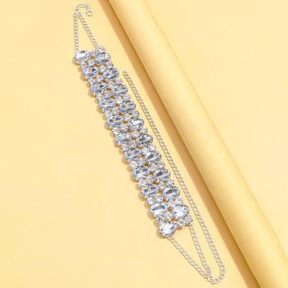 Hollow Jeweled All-match Rhinestone Necklace
