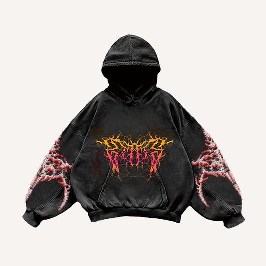 Fashion Casual Printed Polyester Sweater