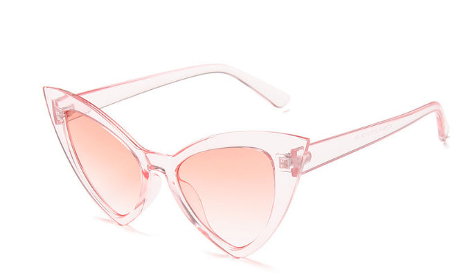 Women's Personalized Cat Eye Sunglasses Large Frame Vintage Sunglasses Sexy Catwalk Glasses