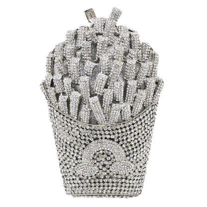FrenchFrench fries diamond wisp empty metal bag