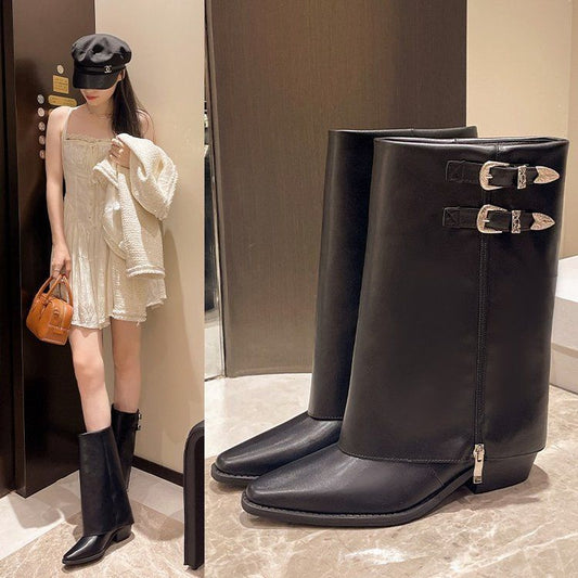 Pointed Female Fashion Personality Martin Boots