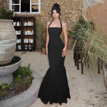 Halter Fishtail Halter Dress