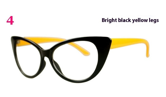 Classic Retro Women's Cat Eye Plain Glasses