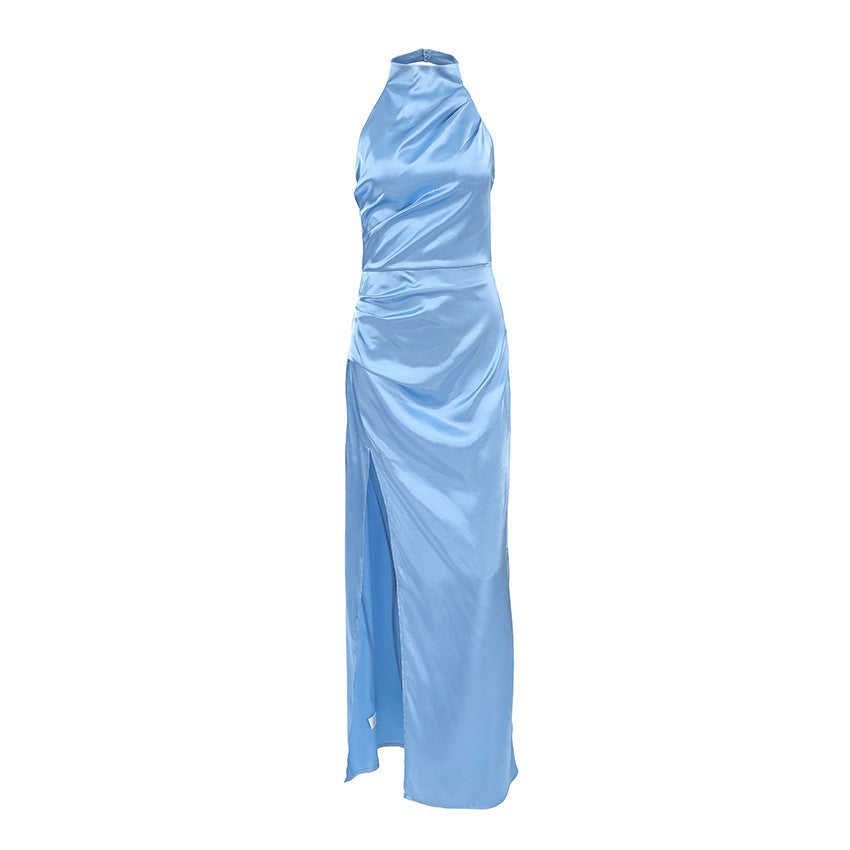 Ding Holder Sleeveless Split Dress Female