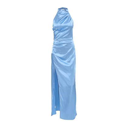 Ding Holder Sleeveless Split Dress Female