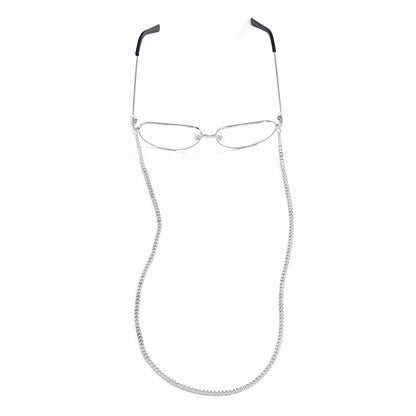 Simple Elegant Metal Chain Eyeglasses Chain Hip Hop Cool Single Layer Lanyard Accessories