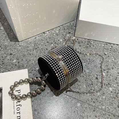 Women's Fashion Diamond-studded Pearl Hand Crossbody Bag