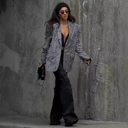 Women's Loose-fit Suit Jacket