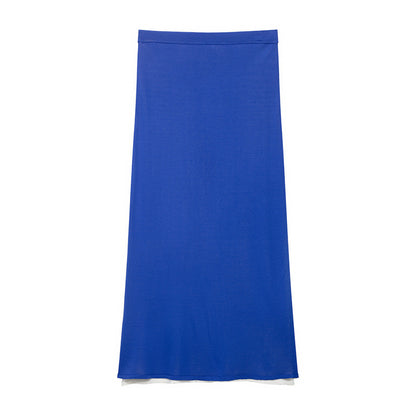 European And American Style Double-layer Knitted Halter Top Skirt