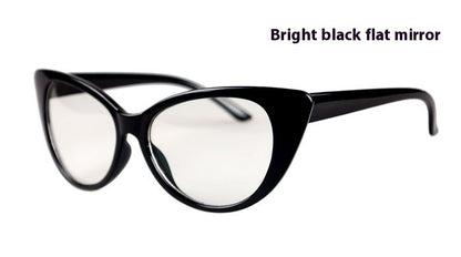 Classic Retro Women's Cat Eye Plain Glasses