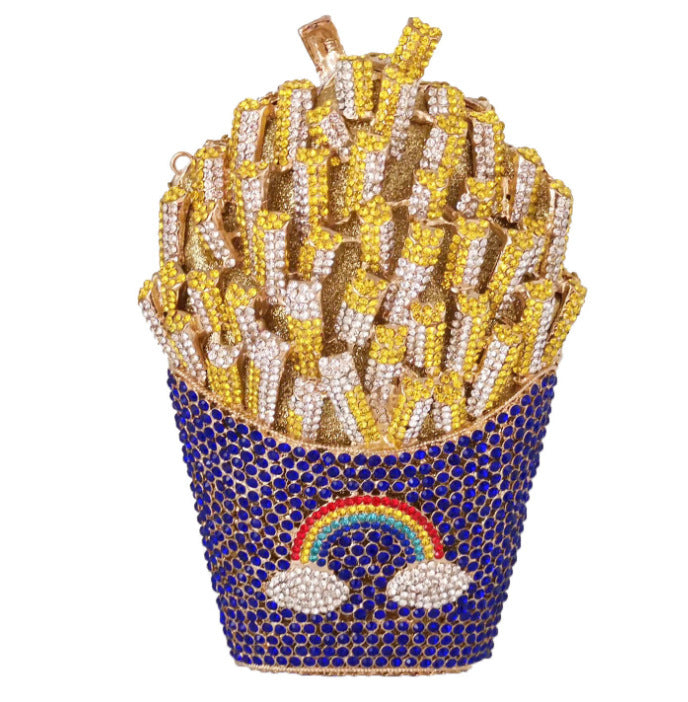 FrenchFrench fries diamond wisp empty metal bag