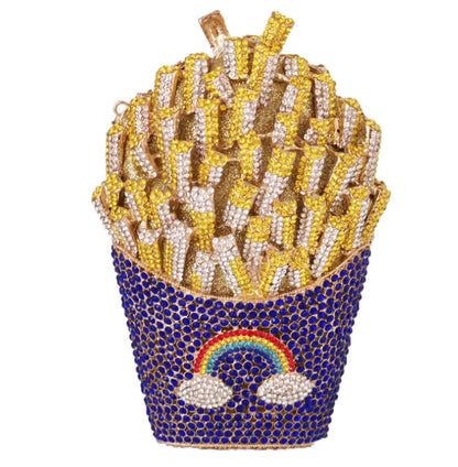 FrenchFrench fries diamond wisp empty metal bag