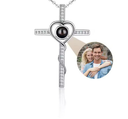 Projection Necklace Circular Collarbone Chain For Women