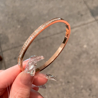 Stainless Steel Bracelet Women's Hand Jewelry High-grade Full Diamond Bracelet