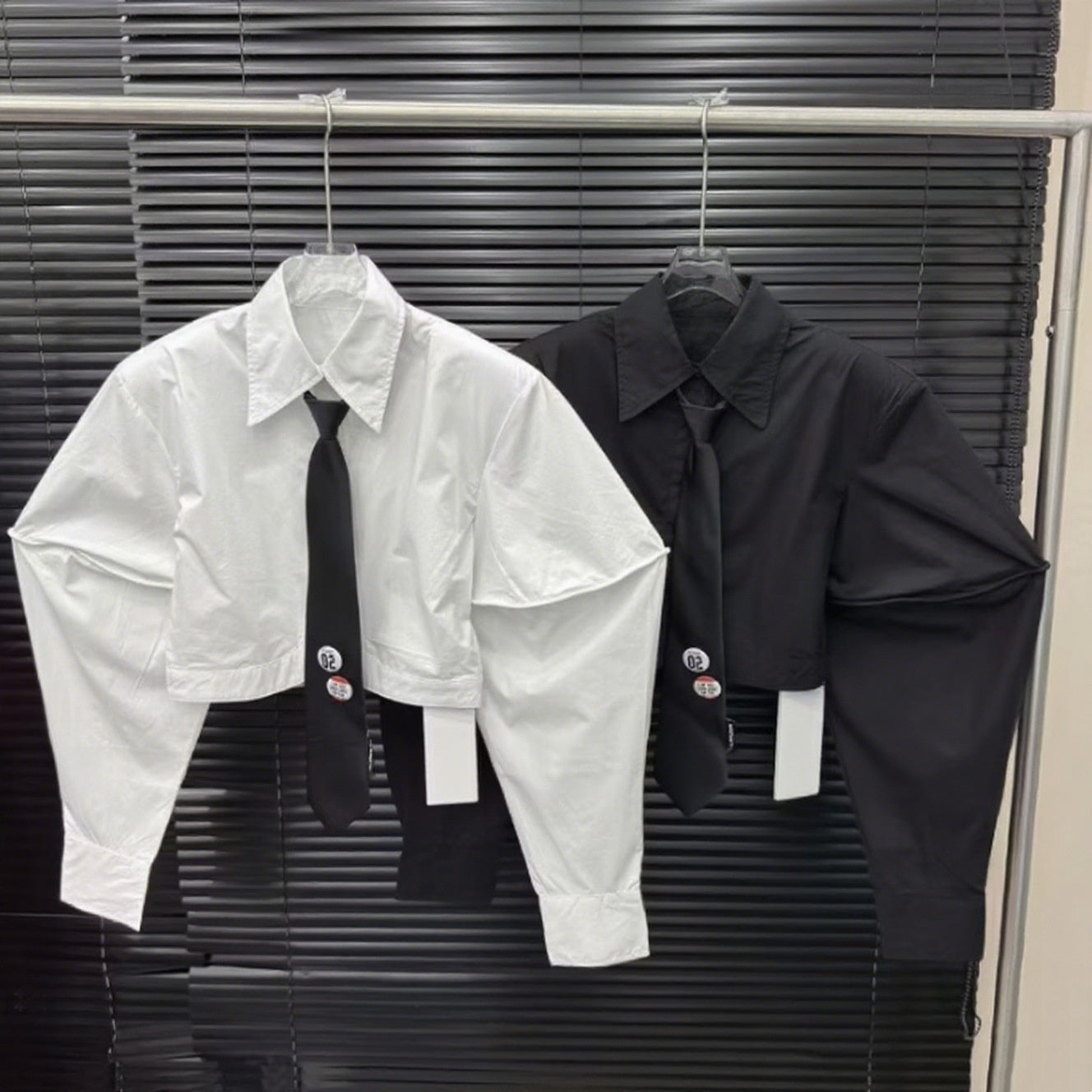 New Women's Clothing With Tie Short Shirt Fashion