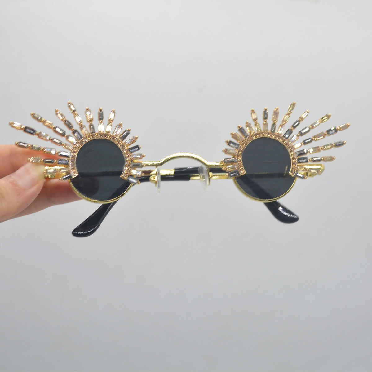 Retro Design Irregular Tassel Sunglasses