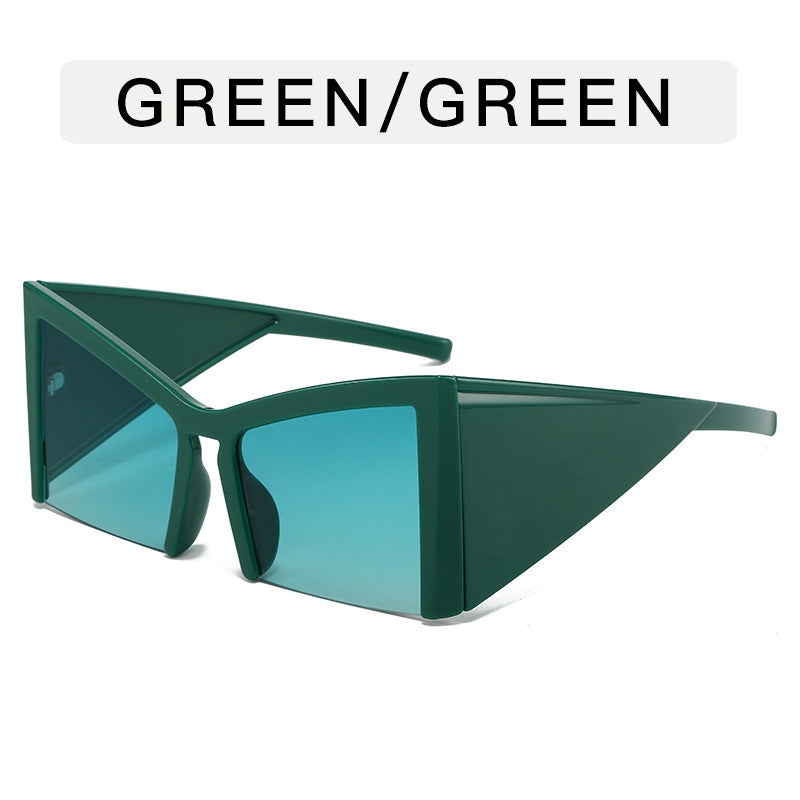 Y2g Special-shaped Half-frame Niche Sunglasses