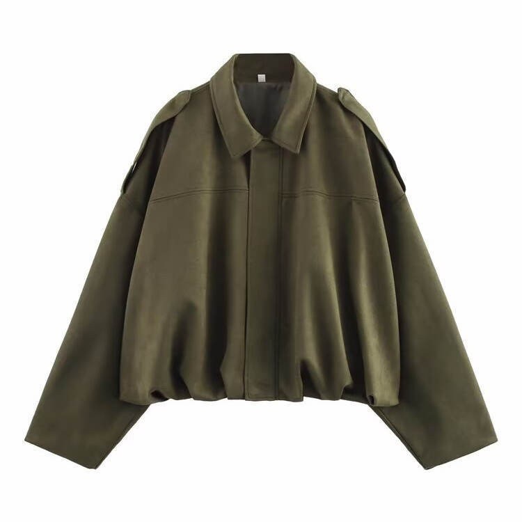 Women's European And American Style French Suede Texture Effect Coat