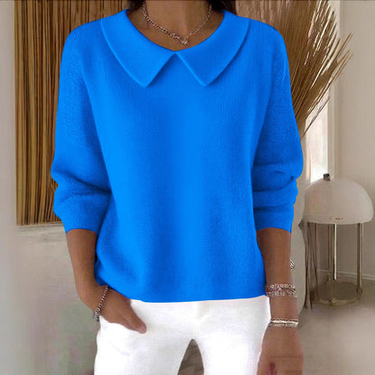New Women's Loose Casual Solid Color Long Sleeve