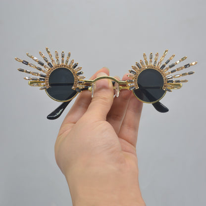 Retro Design Irregular Tassel Sunglasses