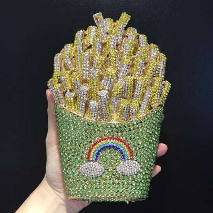 FrenchFrench fries diamond wisp empty metal bag