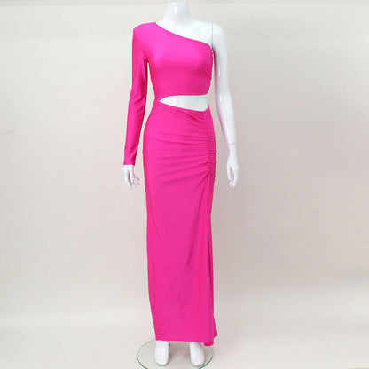 Fold Split Dinner Temperament Dress