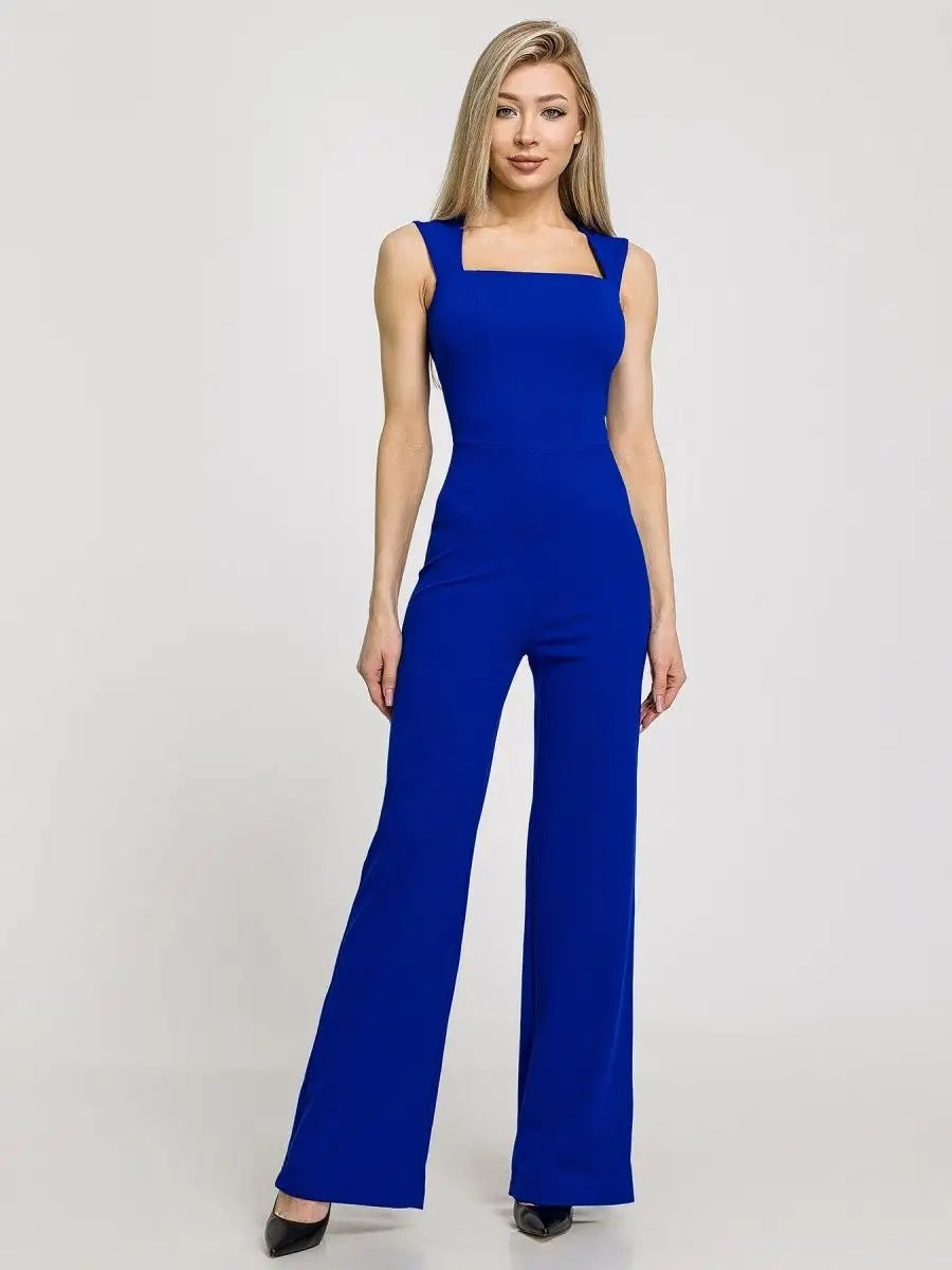 High Waist Wide Leg One-piece Trousers