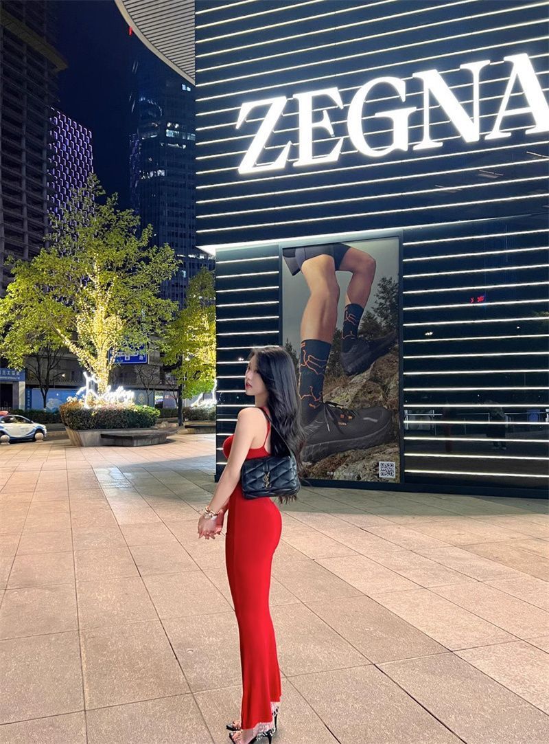 Sling Dress Female Korean Hot Girl Tight-fitting Cinched