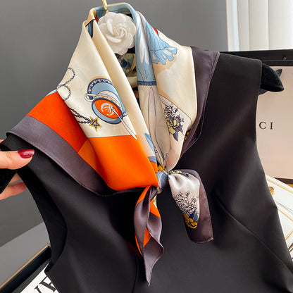Square Scarf Women's Spring Mulberry Silk Scarf Scarf Scarf