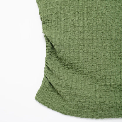 Stylish Good Texture Hanging Collar Top