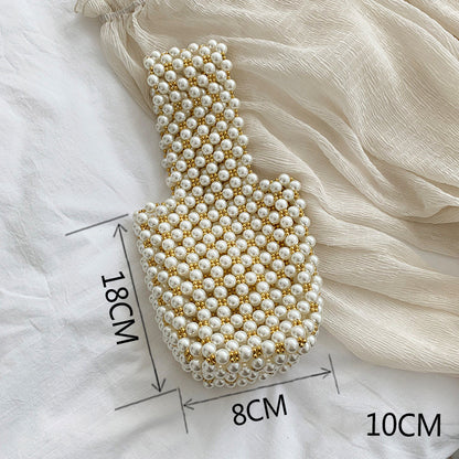 Pearl Bag Female  Messenger Bag Wild Mini Retro Western Style Pearl