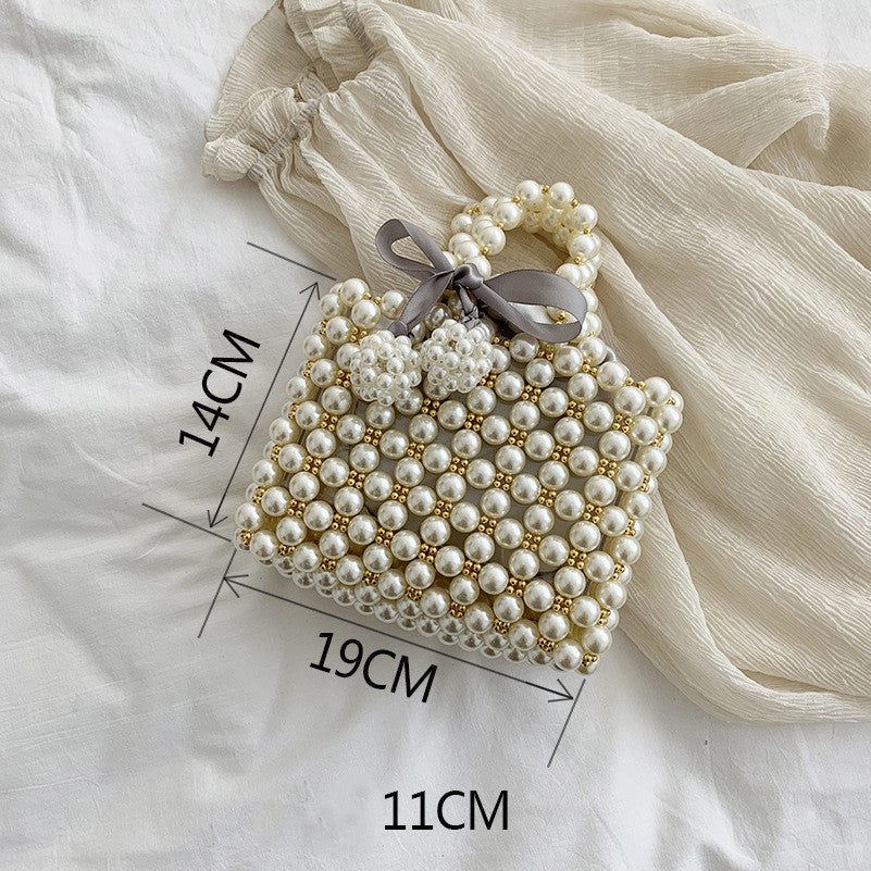 Pearl Bag Female  Messenger Bag Wild Mini Retro Western Style Pearl