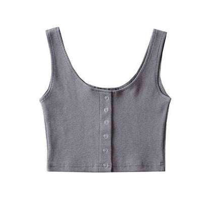 Threaded Elastic Vest Women's Top