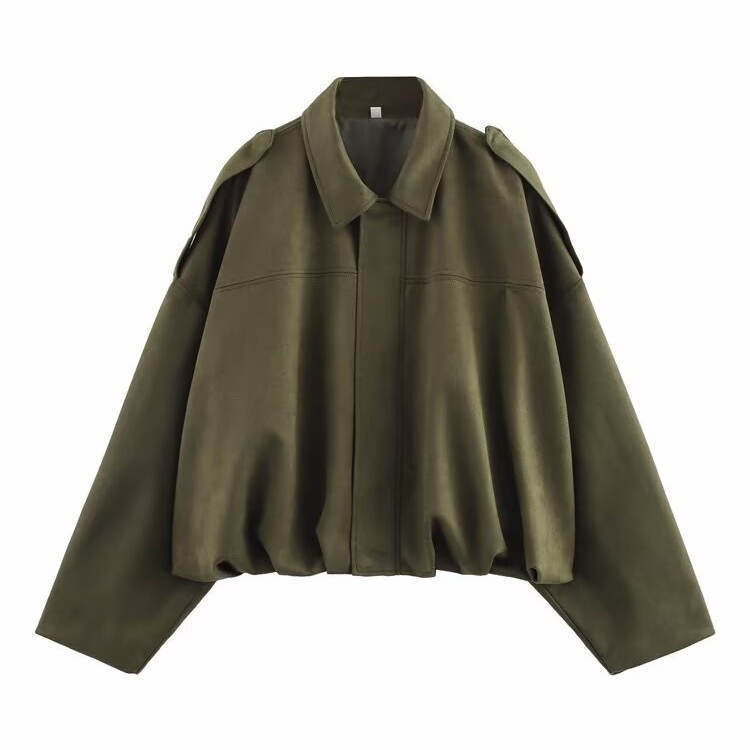 Women's European And American Style French Suede Texture Effect Coat