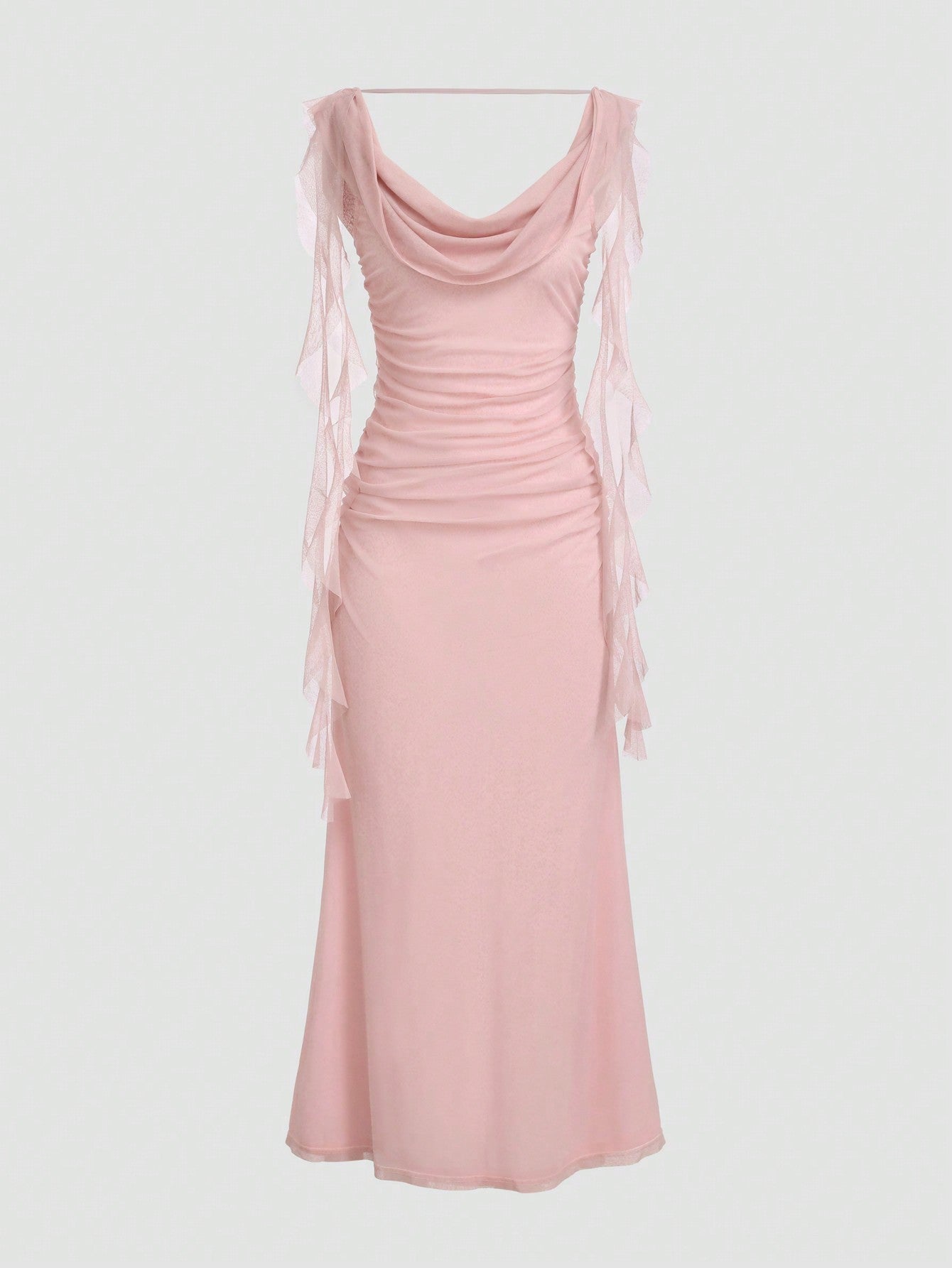 Elegant Solid-Colored Ribbon Wedding & Party Dress
