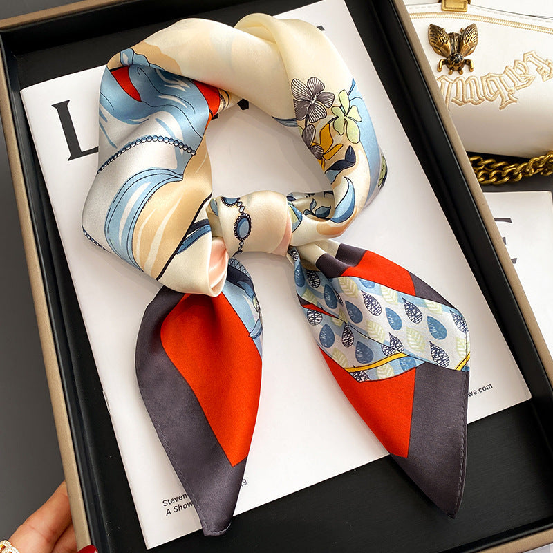 Square Scarf Women's Spring Mulberry Silk Scarf Scarf Scarf