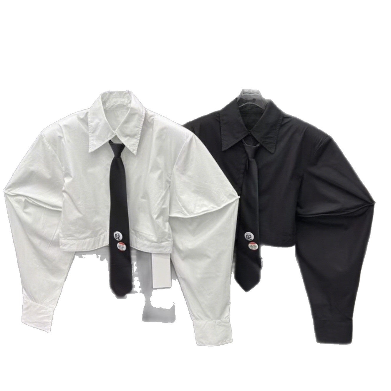 New Women's Clothing With Tie Short Shirt Fashion