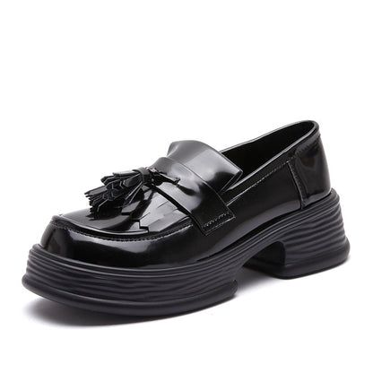 Ladies Tassel Japanese Leisure Small Leather Shoes
