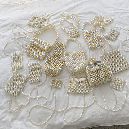 Pearl Bag Female  Messenger Bag Wild Mini Retro Western Style Pearl